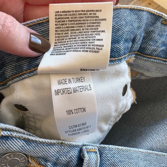 AGOLDE Parker Long Shorts in Swapmeet Size 29 - Picture 5 of 5